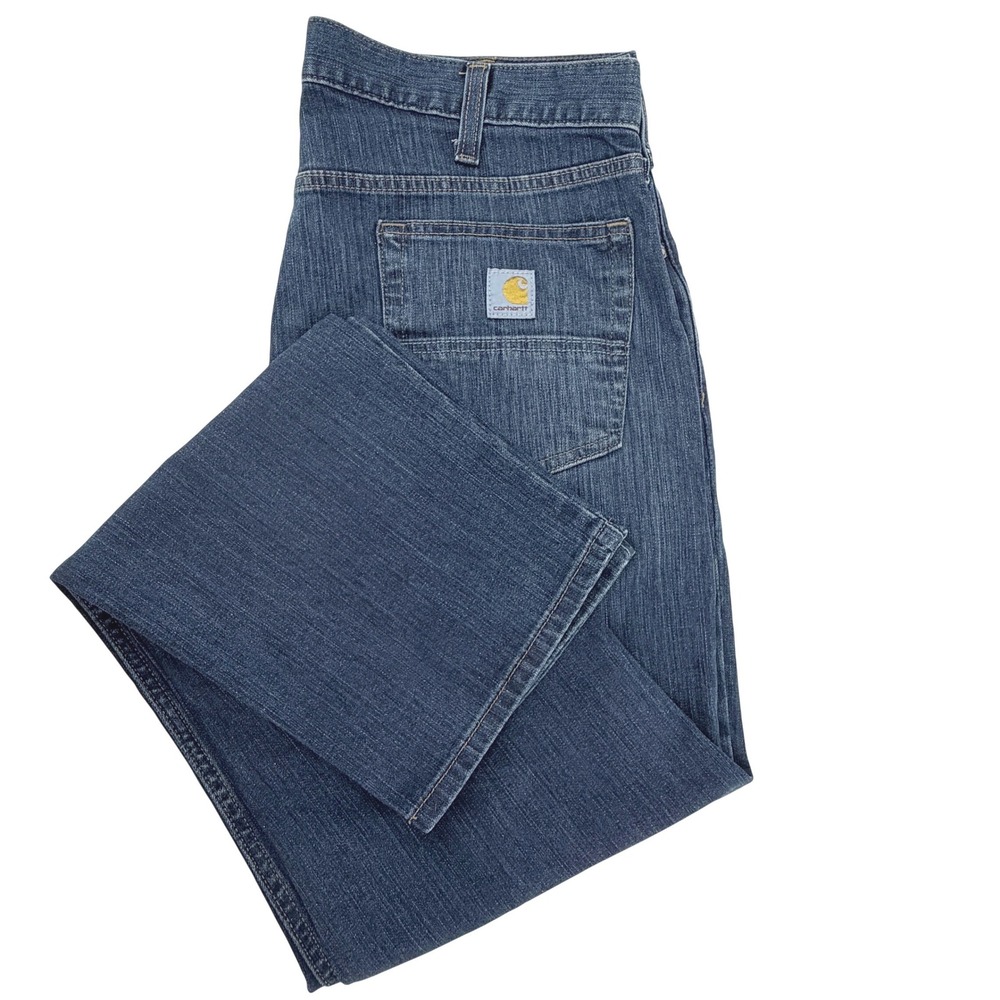 Carhartt Jeans Mens 36x32 Blue Excellent Rugged Flex Relaxed Fit NWOT